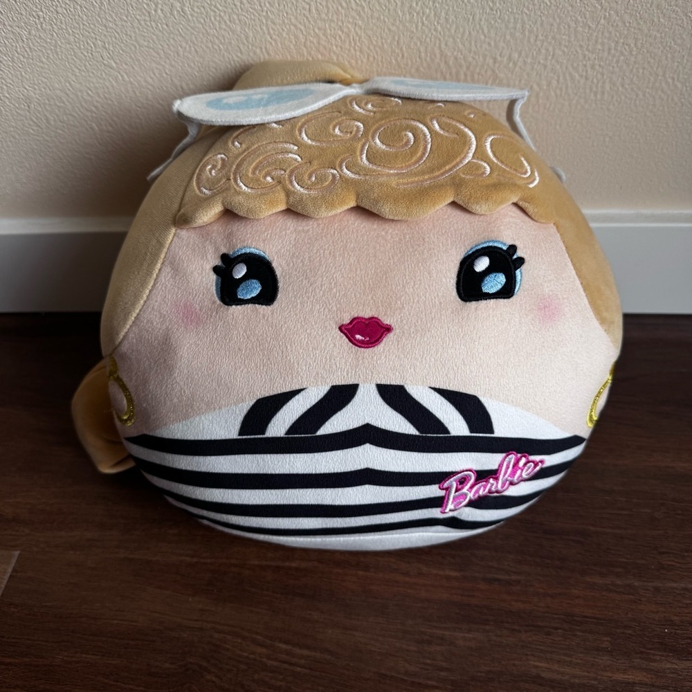 Barbie Cuutopia 10” Plush Black & White Striped Outfit Swimsuit Soft Stuffed Toy - Picture 2 of 9